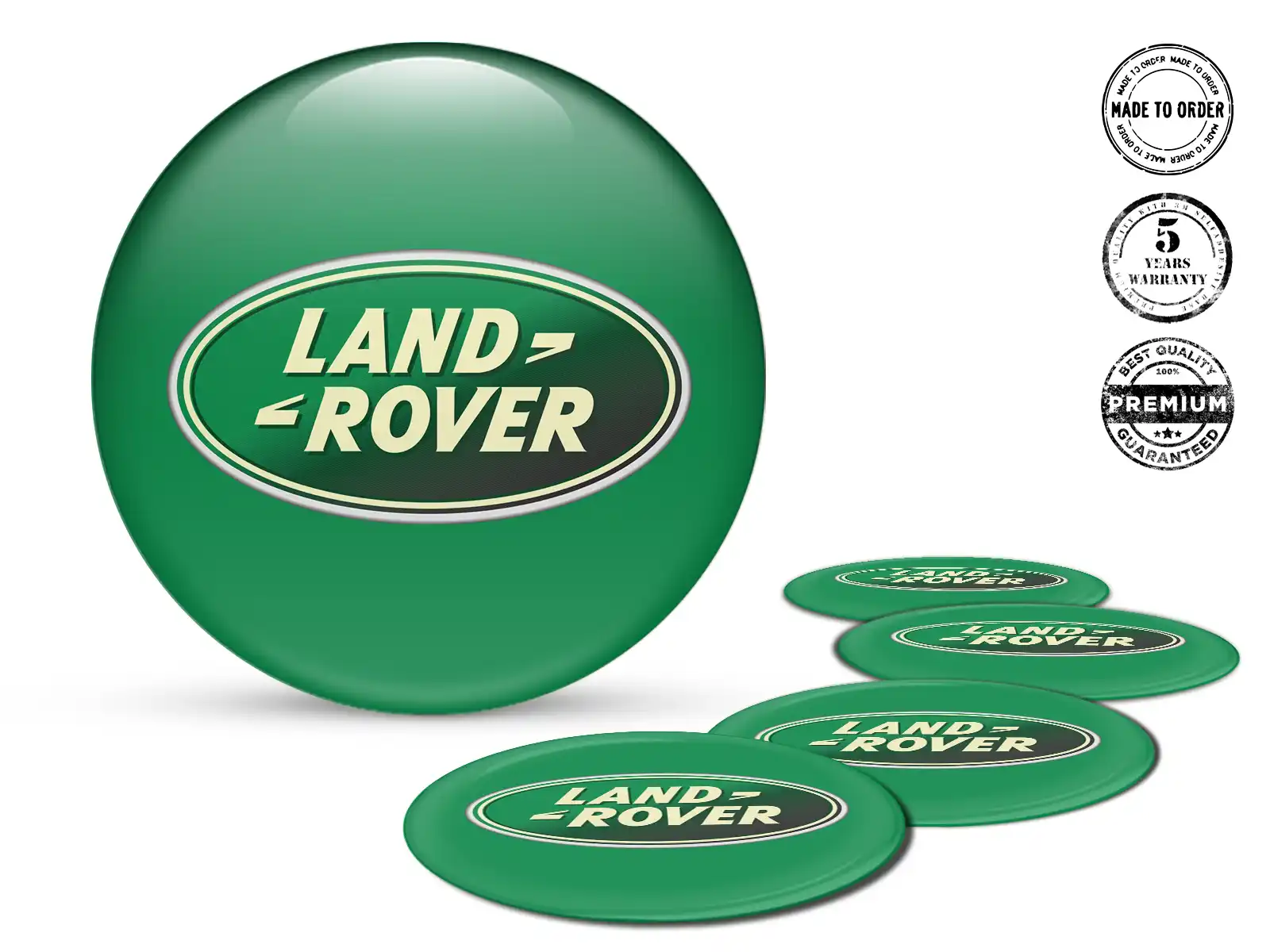 Land Rover Pegatinas de Epoxi Bombadas Emblemas de Autos de Lujo